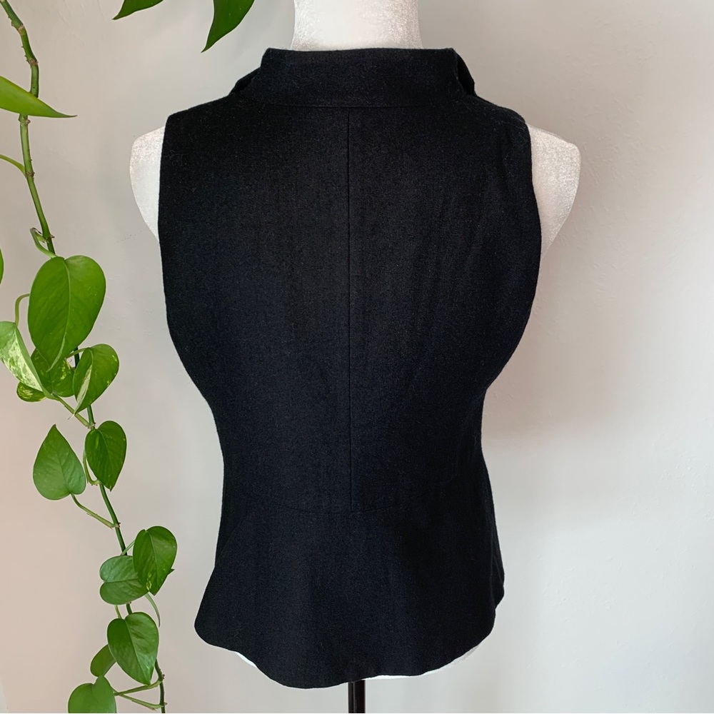 Anthropologie Tabitha Falling in Love wool ruffle vest size 6 - Picture 3 of 9